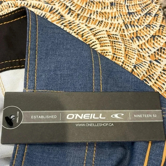 Oneill HyperFreak Nautilus S-Seam Trunks  Mens Navy Gold - Picture 12 of 14